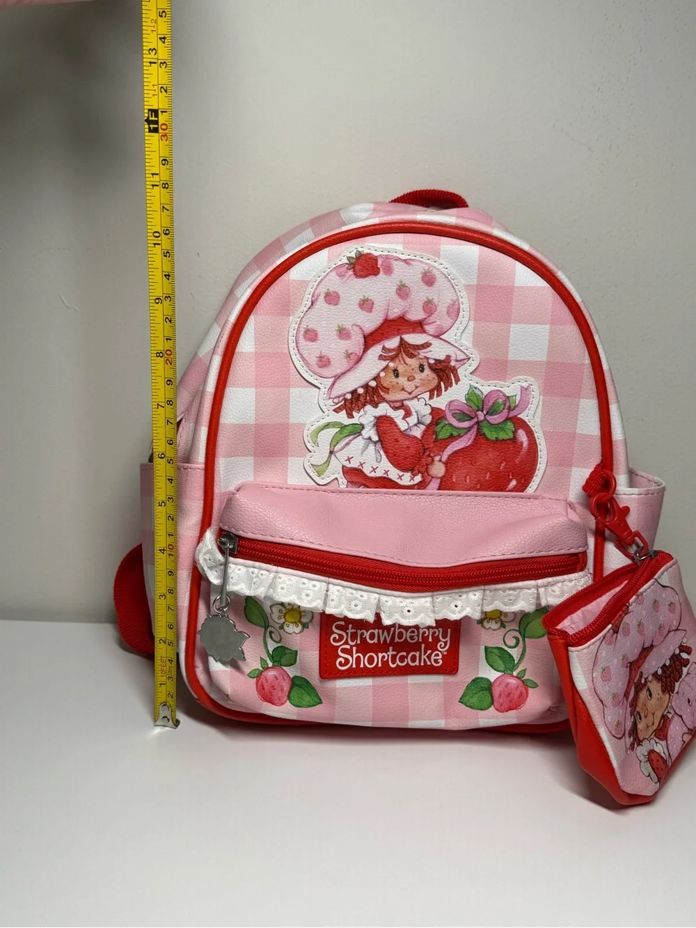 Strawberry Shortcake Small Backpack Coin Purse Pink Red